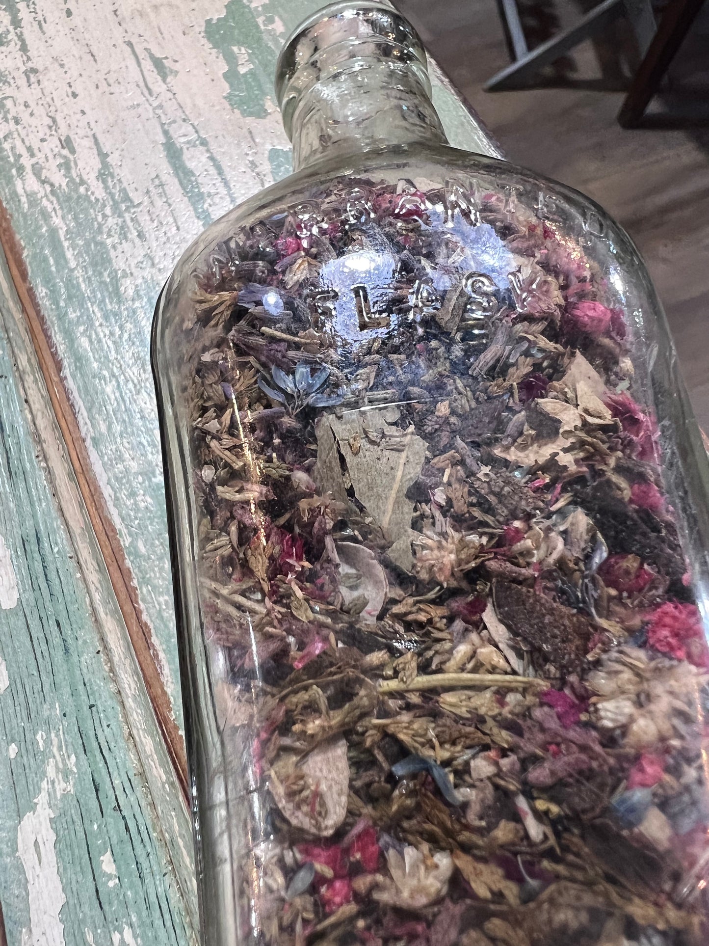 Clear Glass Flask Bottle Warranted