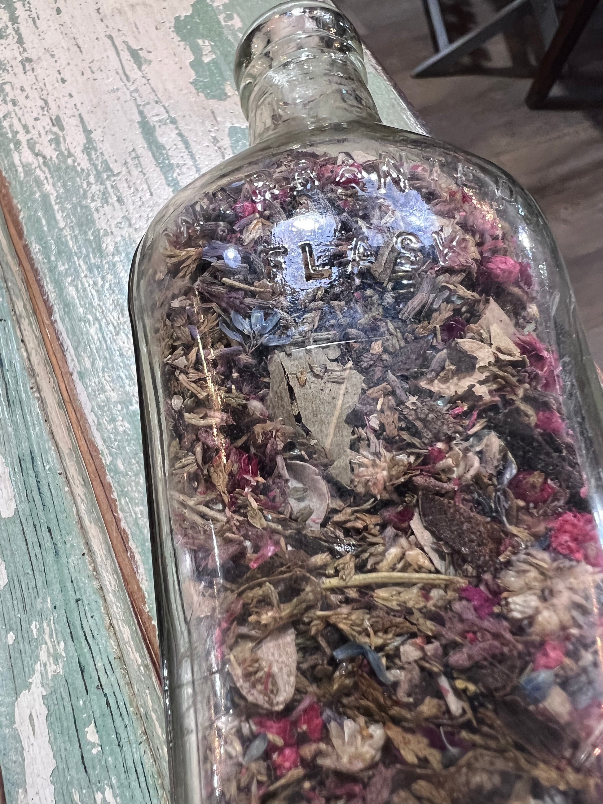 Clear Glass Flask Bottle Warranted