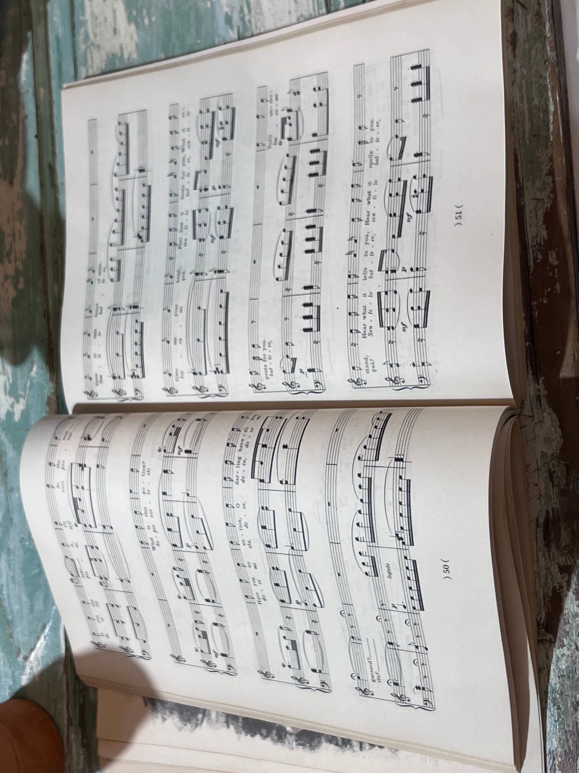 Grand Opera Sheet Music Book