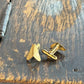 Vintage Gold-Tone Triangular Cufflinks