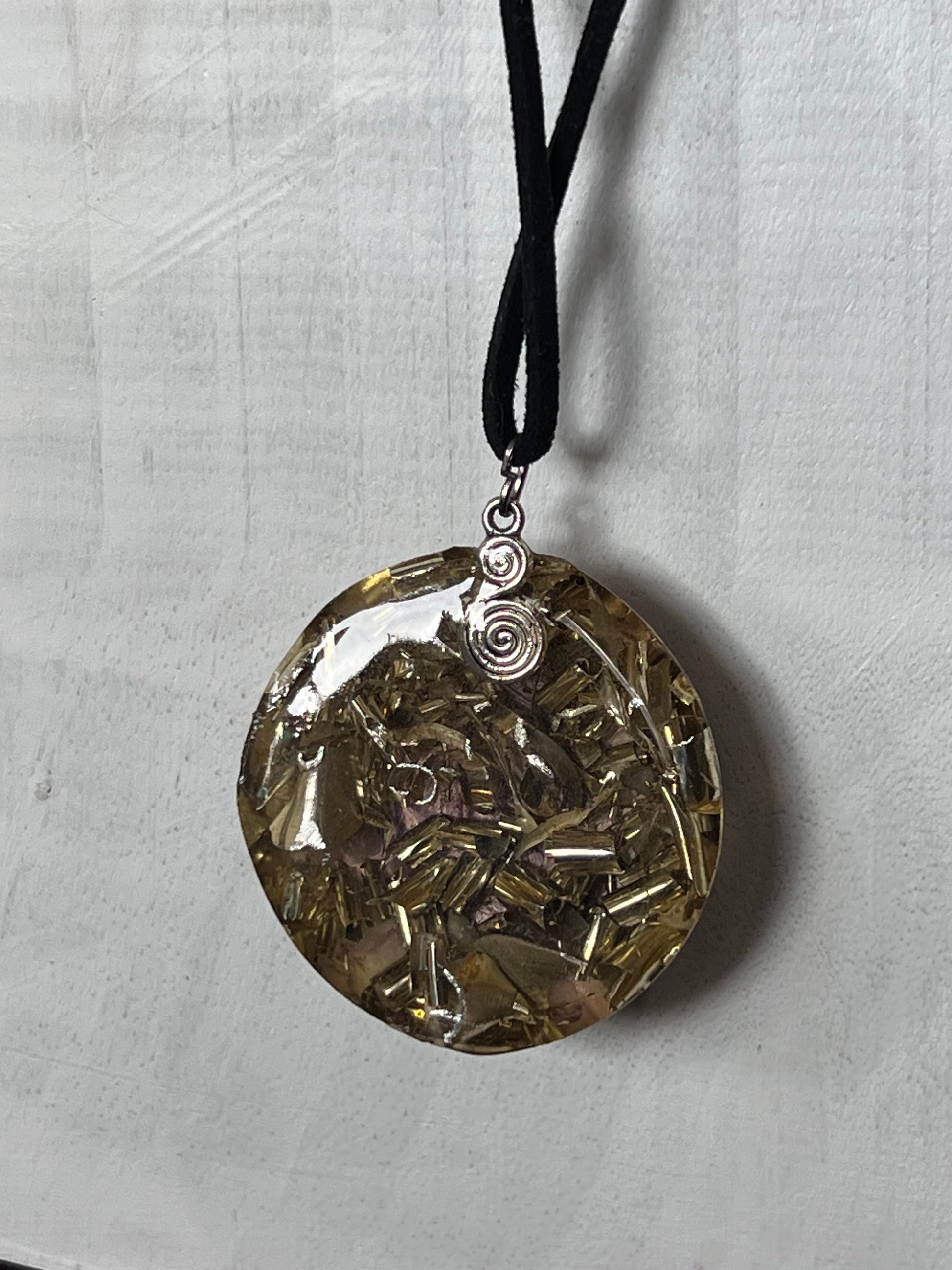 "I AM" Resin Round Necklace