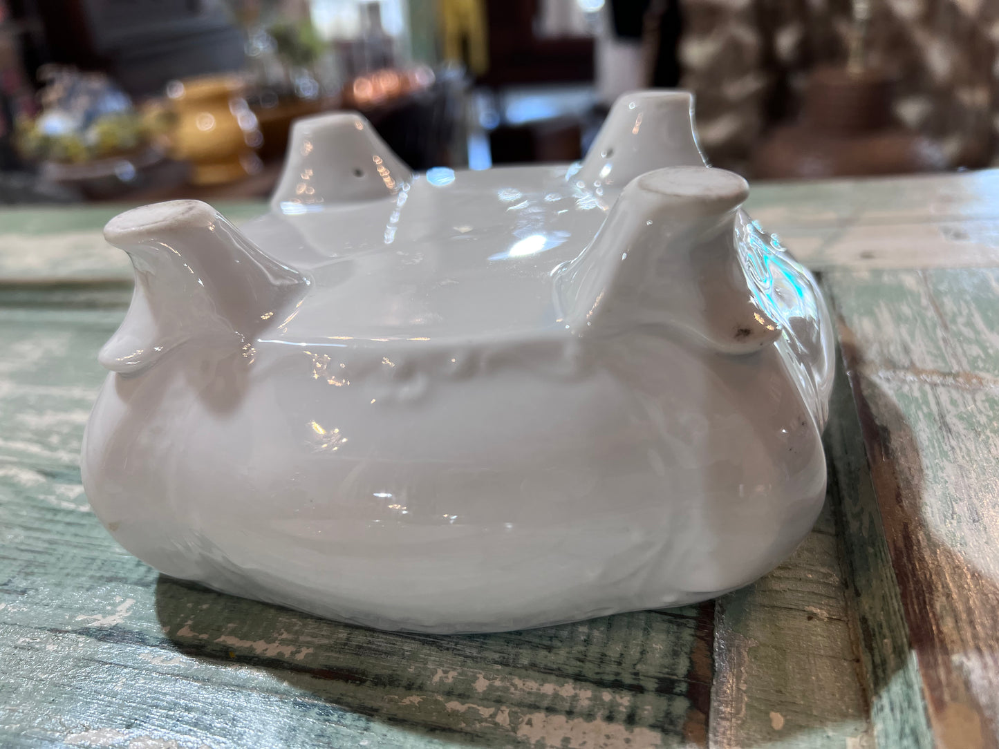 Antique Ironstone Jewelry Dish