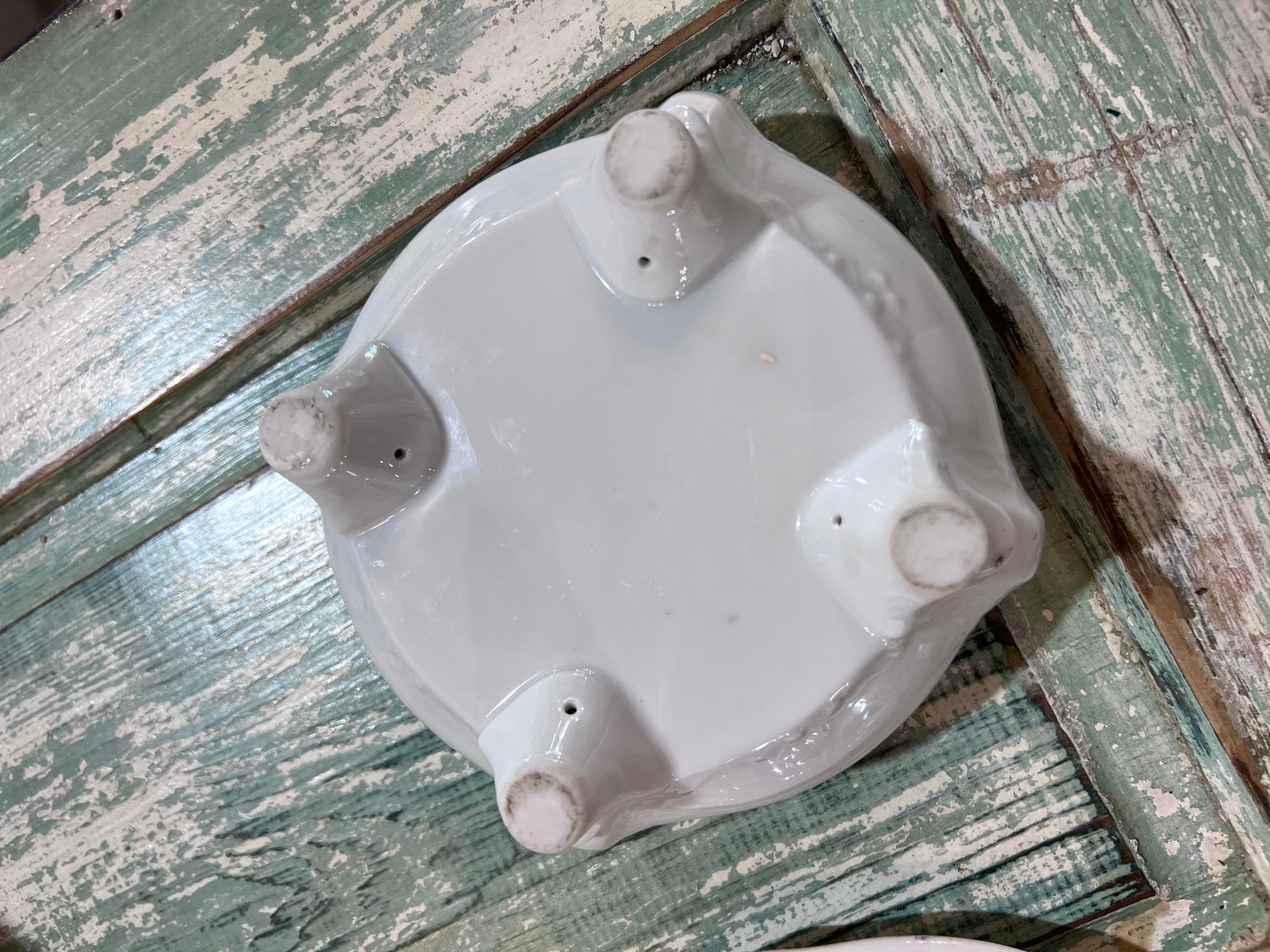 Antique Ironstone Jewelry Dish