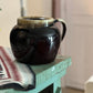 Vintage Brown Bean Pot