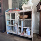 Antique 2 Door Window Chippy Cupboard