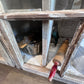 Antique 2 Door Window Chippy Cupboard
