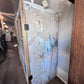 Antique 2 Door Window Chippy Cupboard