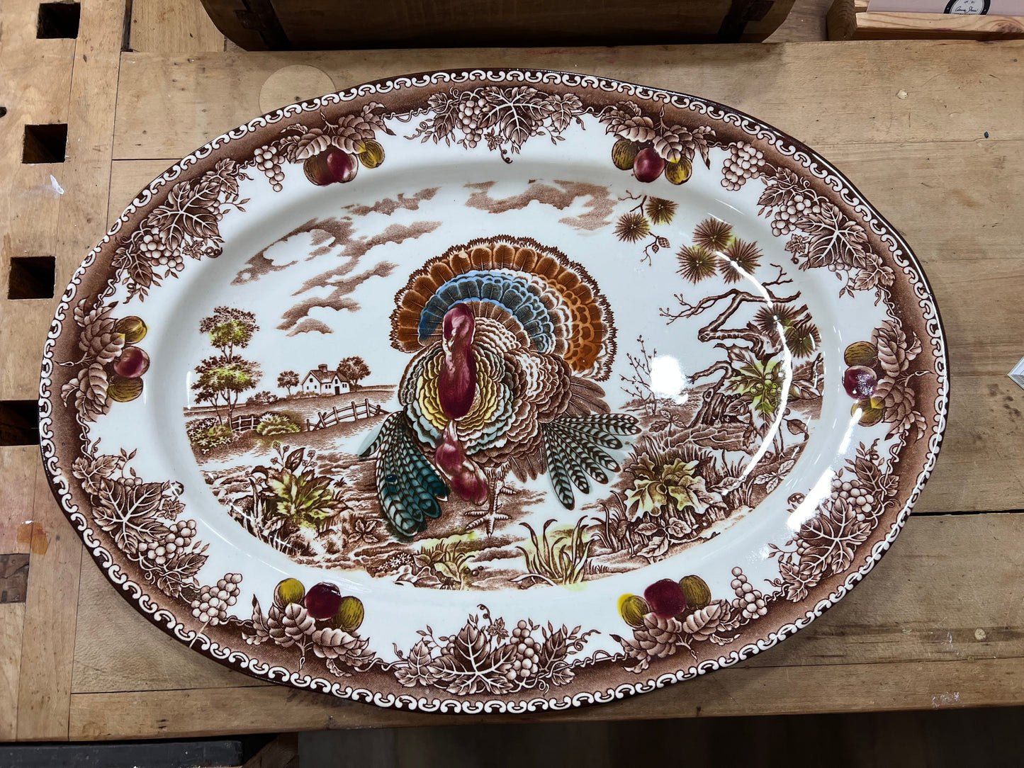 Turkey Transferware Platter