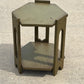 Two-Tiered Sage Green Hexagonal Table
