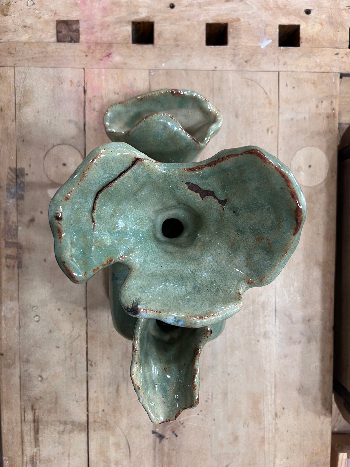 Abstract Ceramic Vase Sculpture