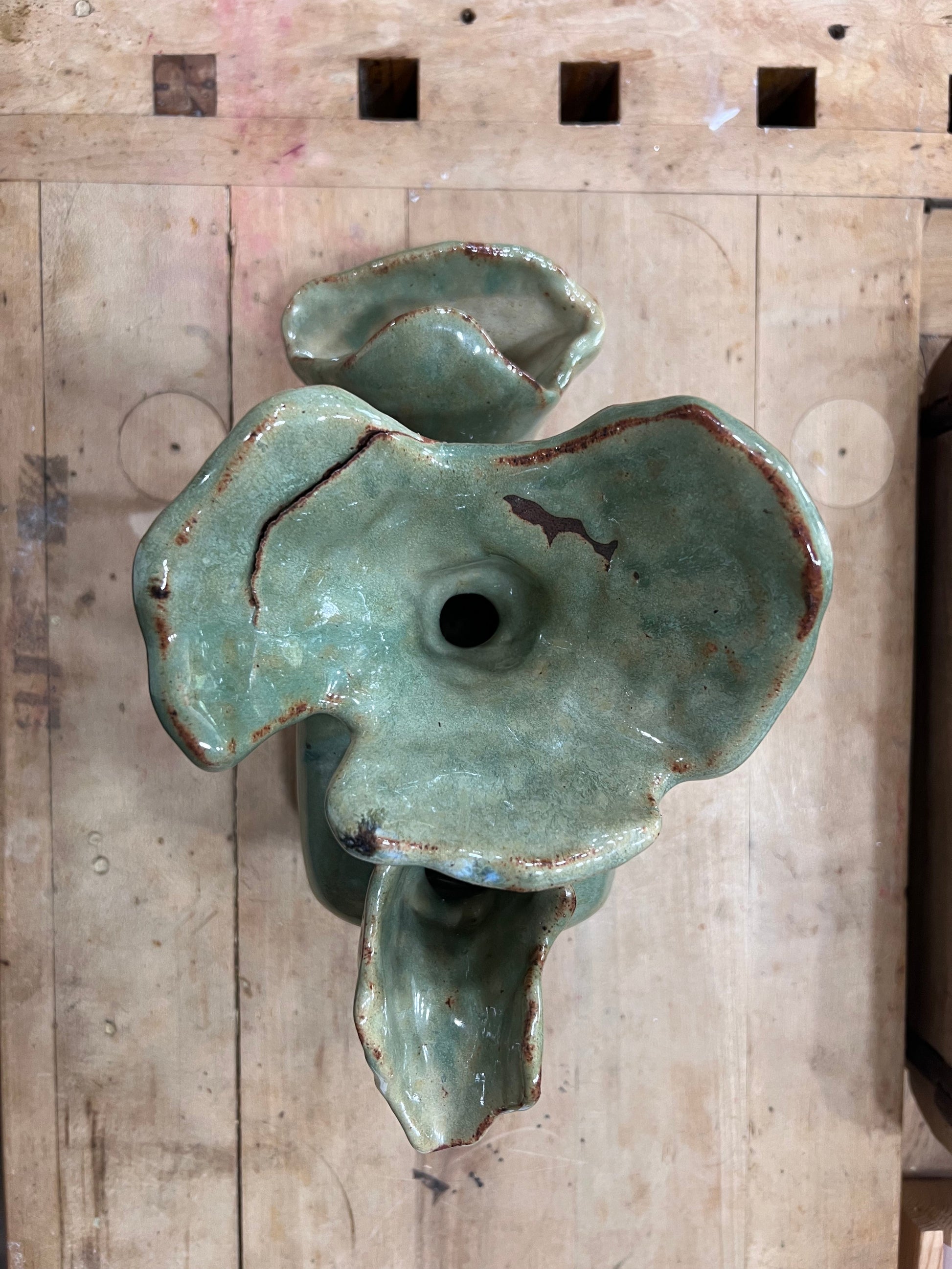 Abstract Ceramic Vase Sculpture