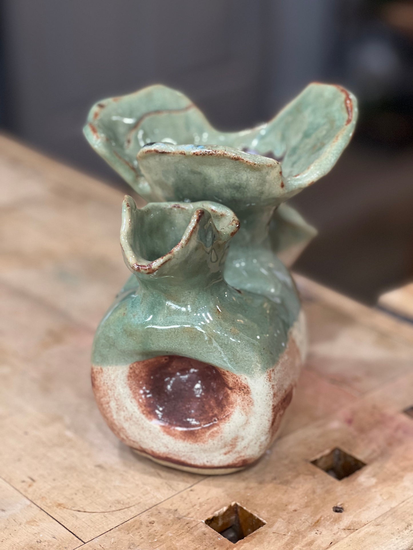 Abstract Ceramic Vase Sculpture