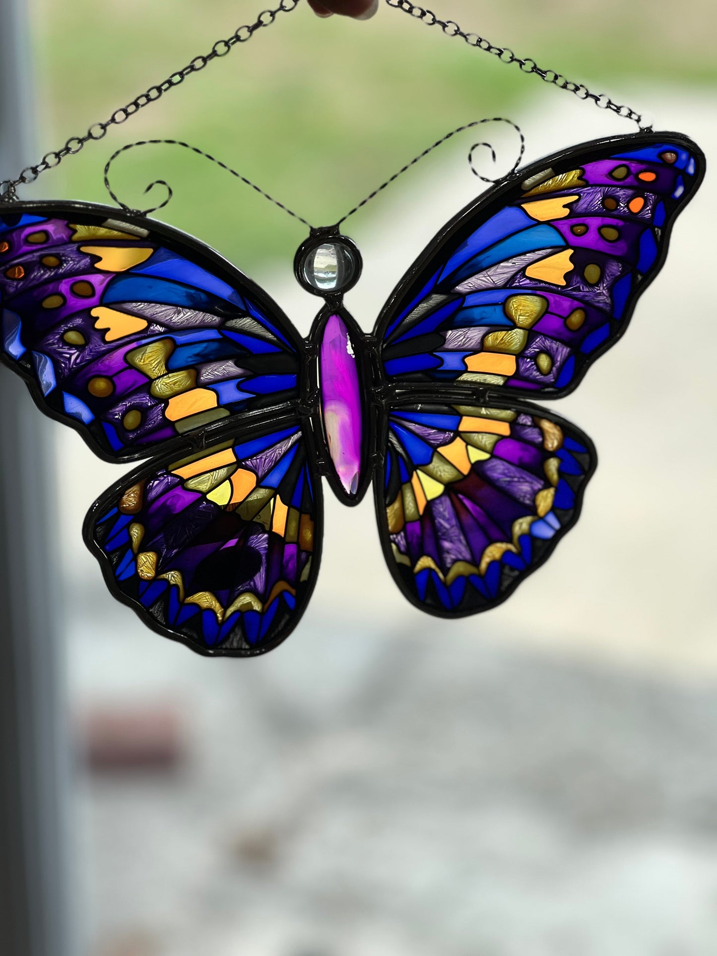 Stained-Glass Butterfly Suncatcher