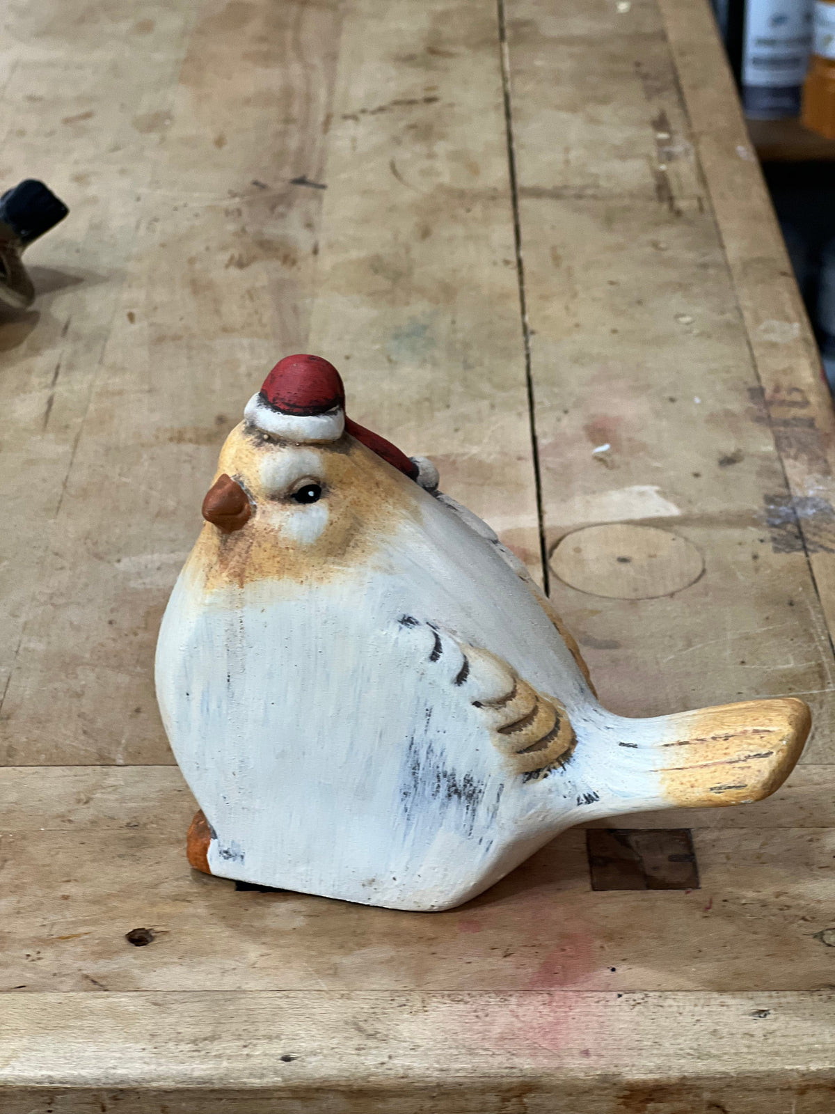 Ceramic Plum Christmas Bird