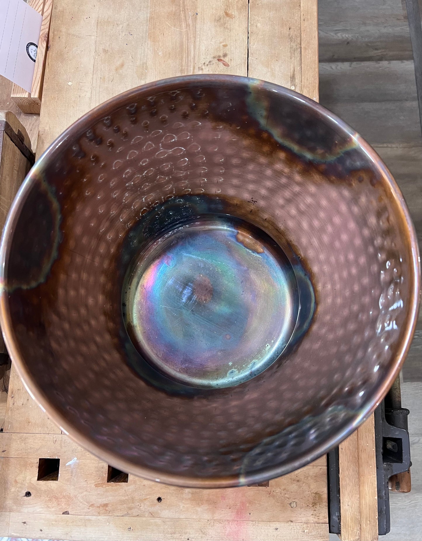 Hammered Copper Planter