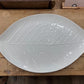White Leaf Serving Platter