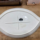 White Leaf Serving Platter