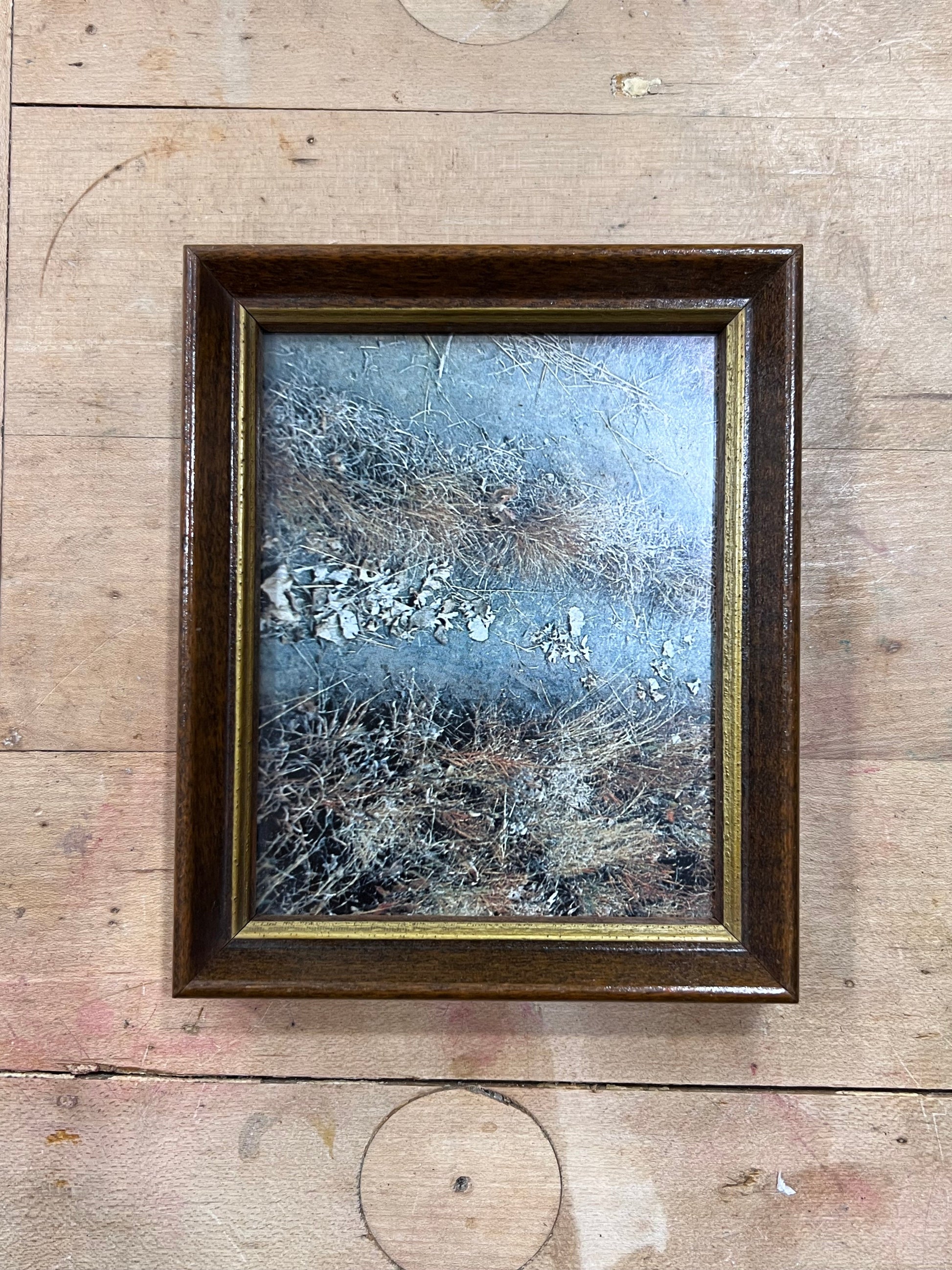 Small Vintage Picture Low Brush - Portrait