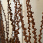 20" Amber Vase with Dried Floral Stalks