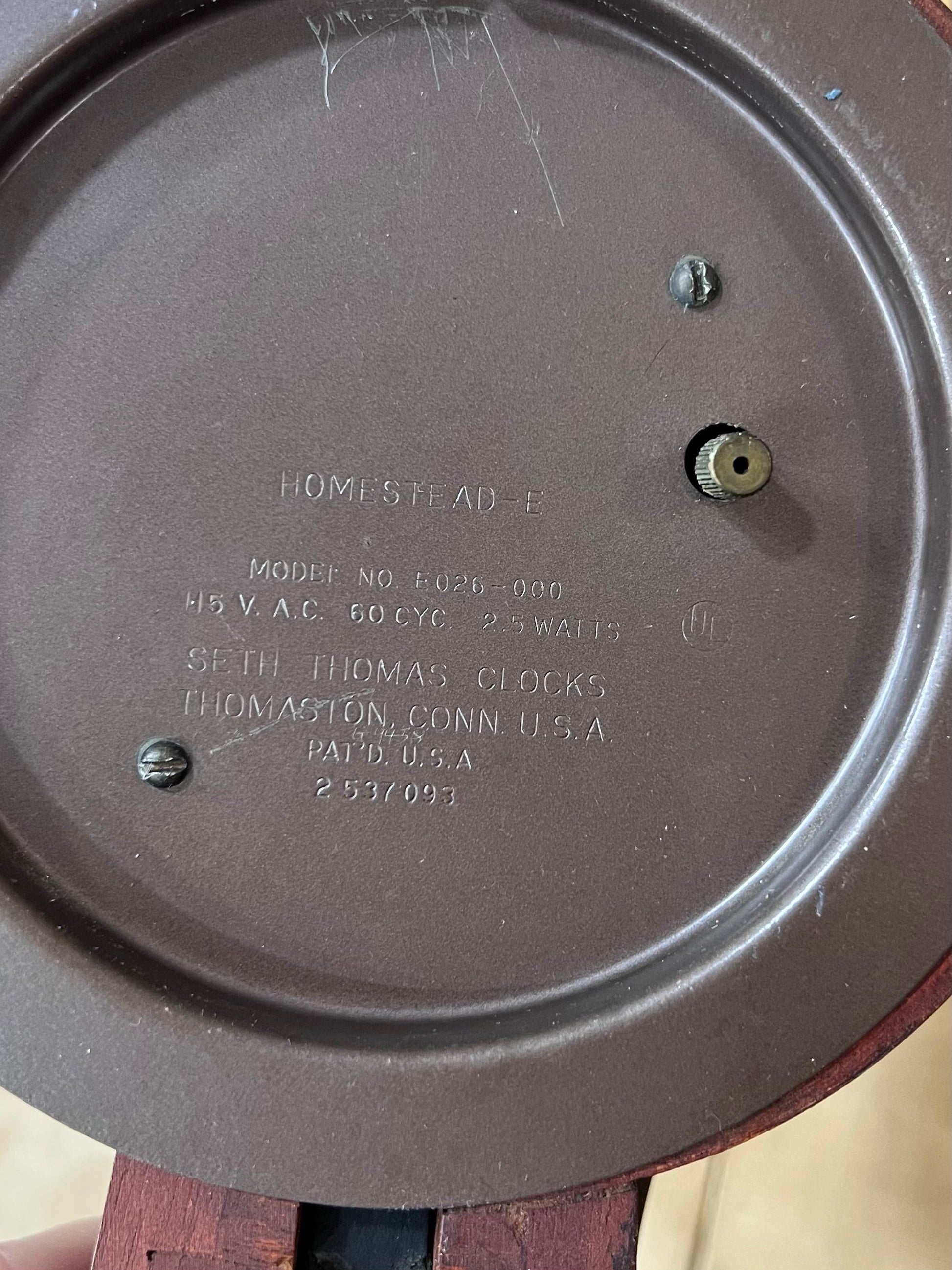 Vintage Seth Thomas Banjo Clock