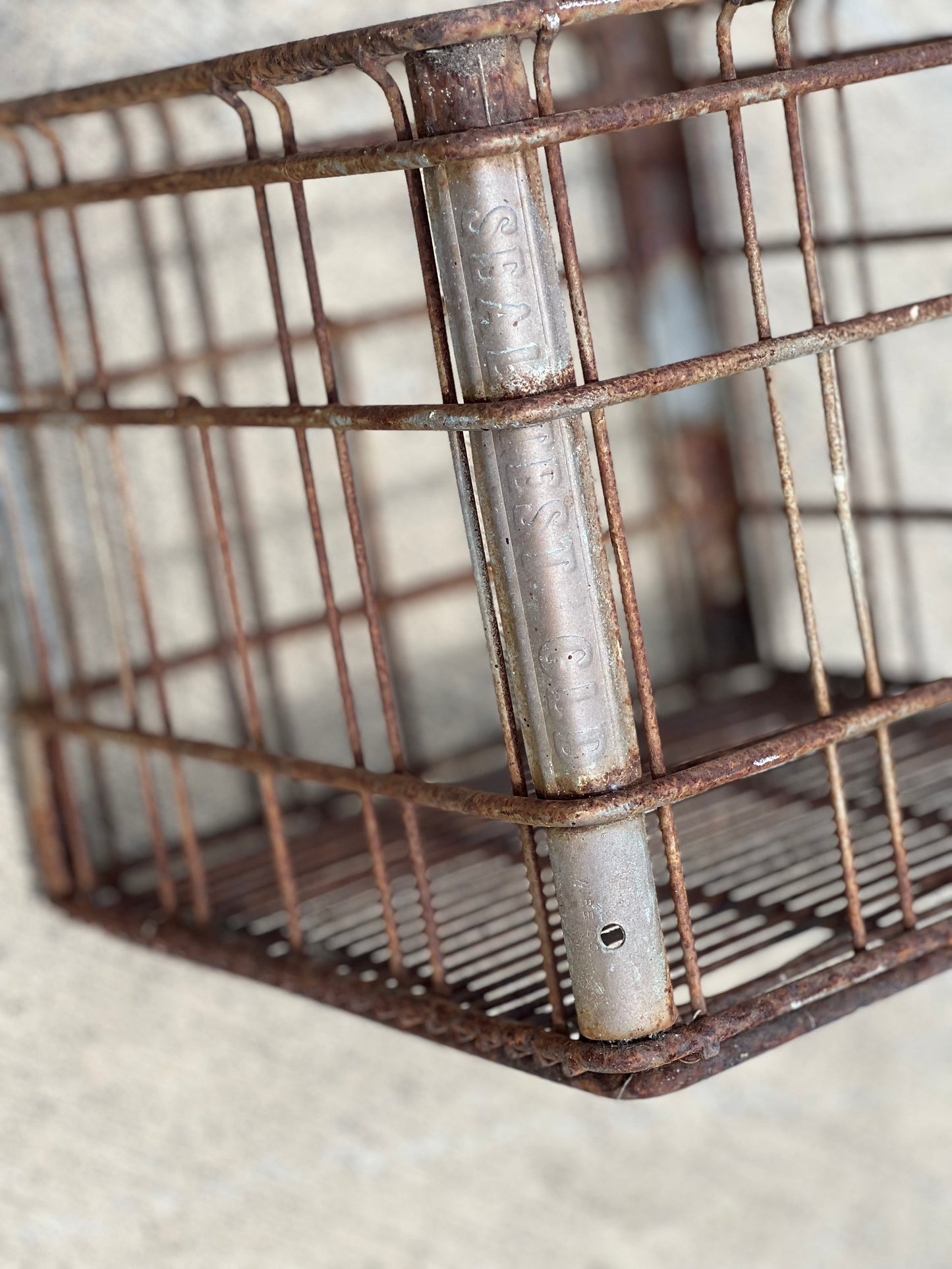 Sealtest Heavy Galvanized Milk Crate
