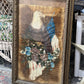 Framed Eagle Painting on Velvet