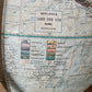 Vintage Globe Mounted on Board