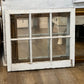 6 Panel White Window with Glass