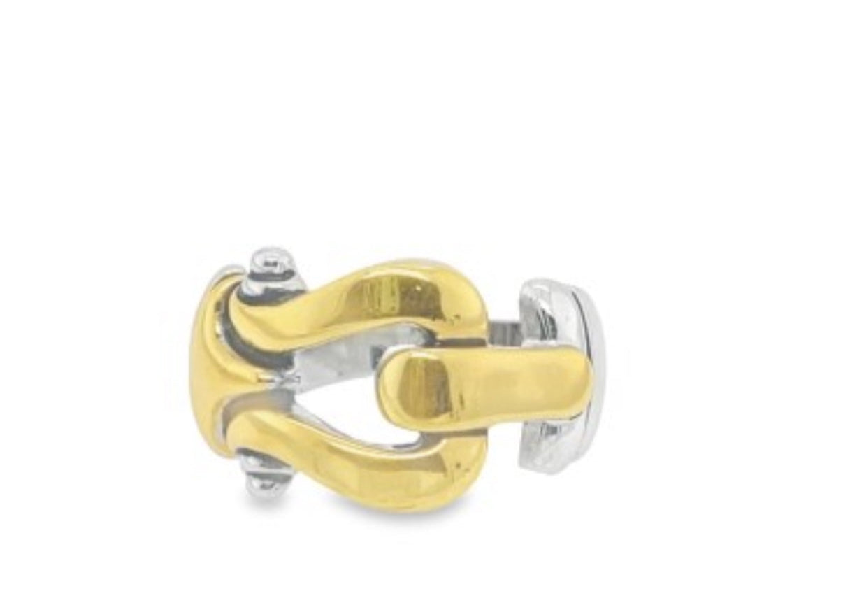 Tarnish Free Rings Sz 5 Dual Toned