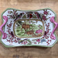 Hand-Painted Elk Serving Dish