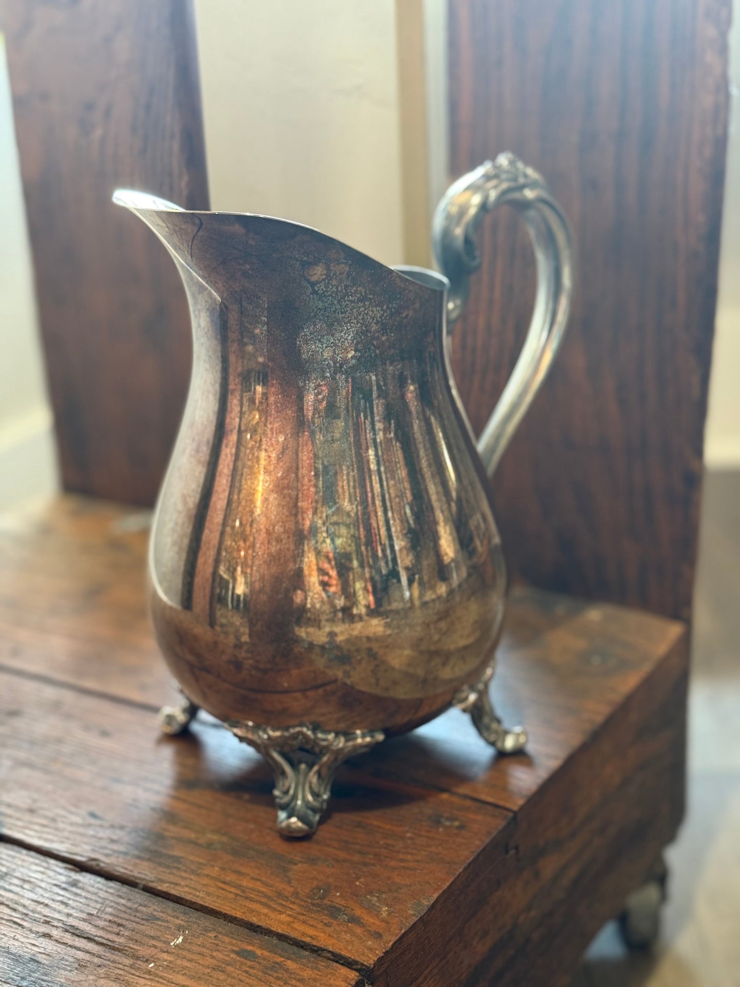 9" Silver Plated Water Pitcher