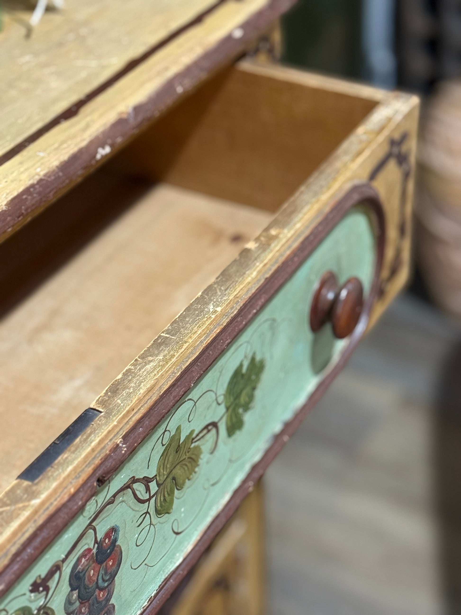 Antique Painted Pine Dresser