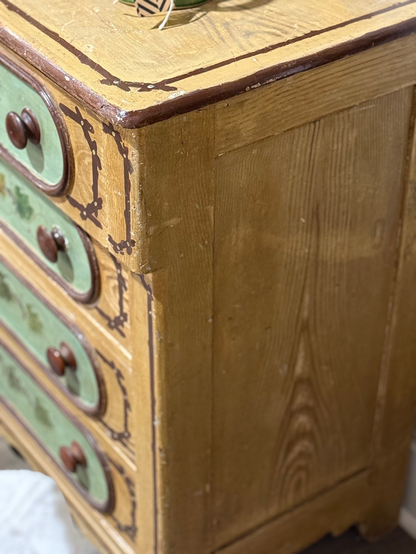 Antique Painted Pine Dresser