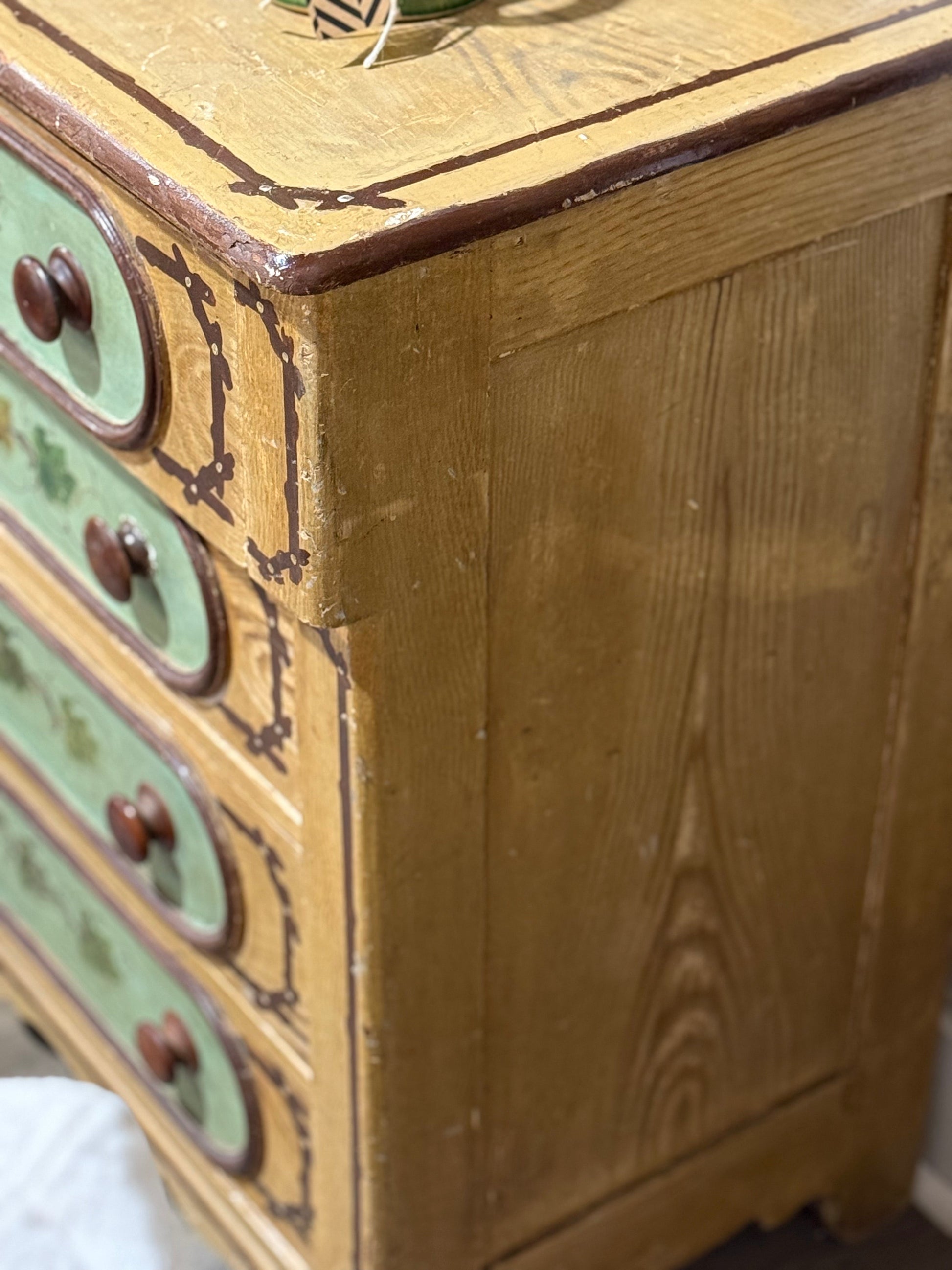 Antique Painted Pine Dresser