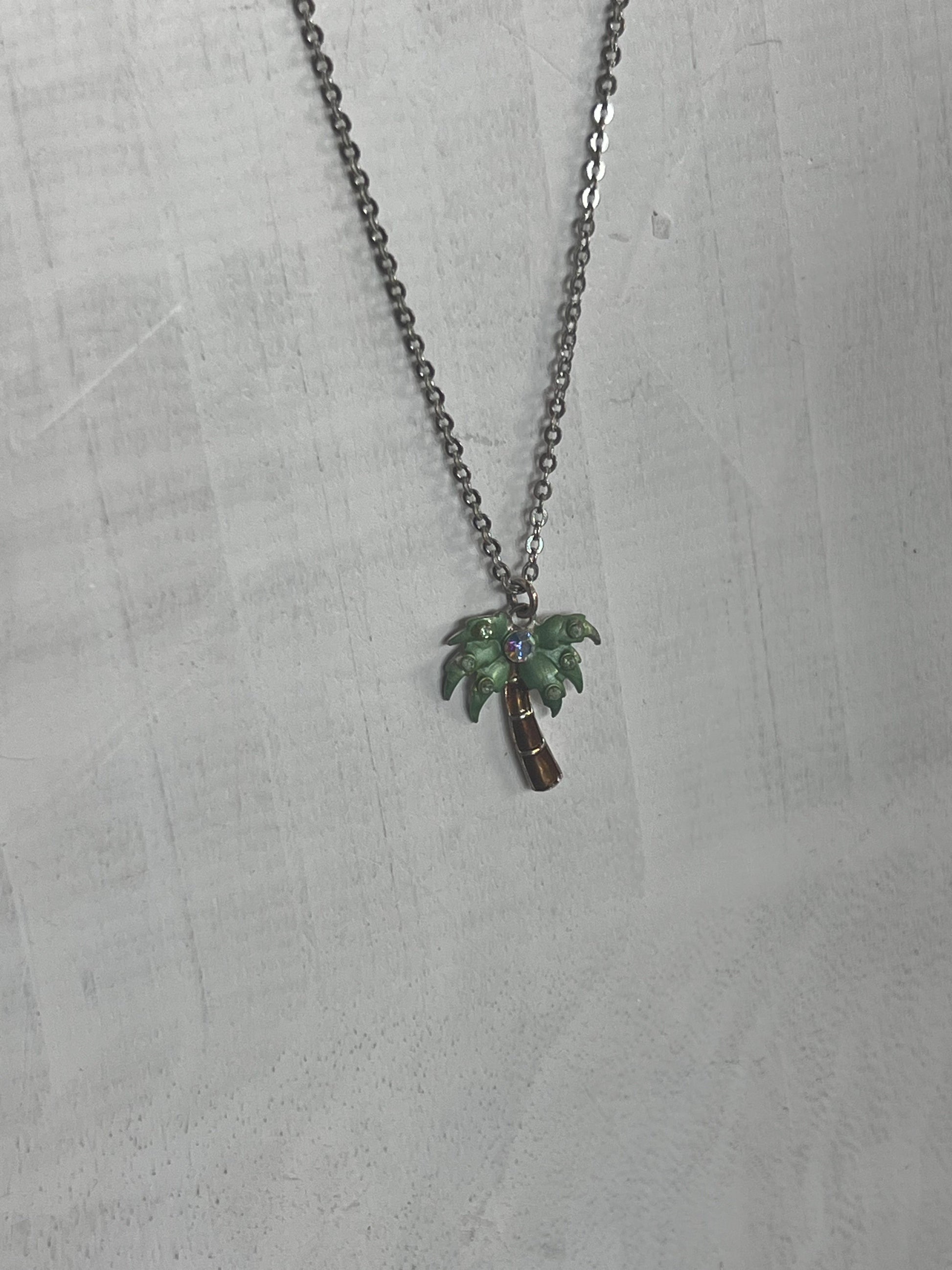 Vintage Avon Palm Tree Necklace The Mustard Seed Collection, The Seed