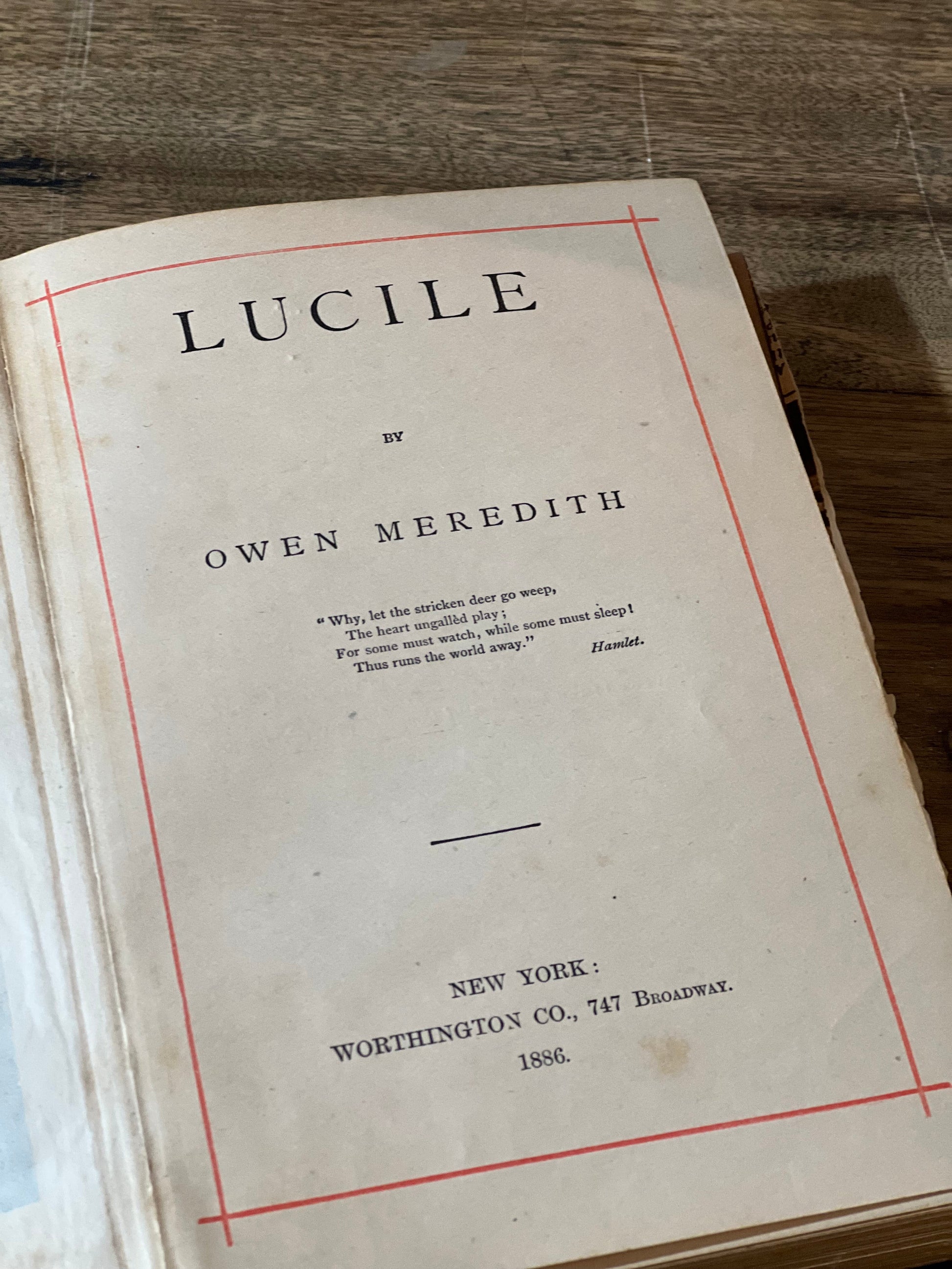 Lucile by Owen Meredtih