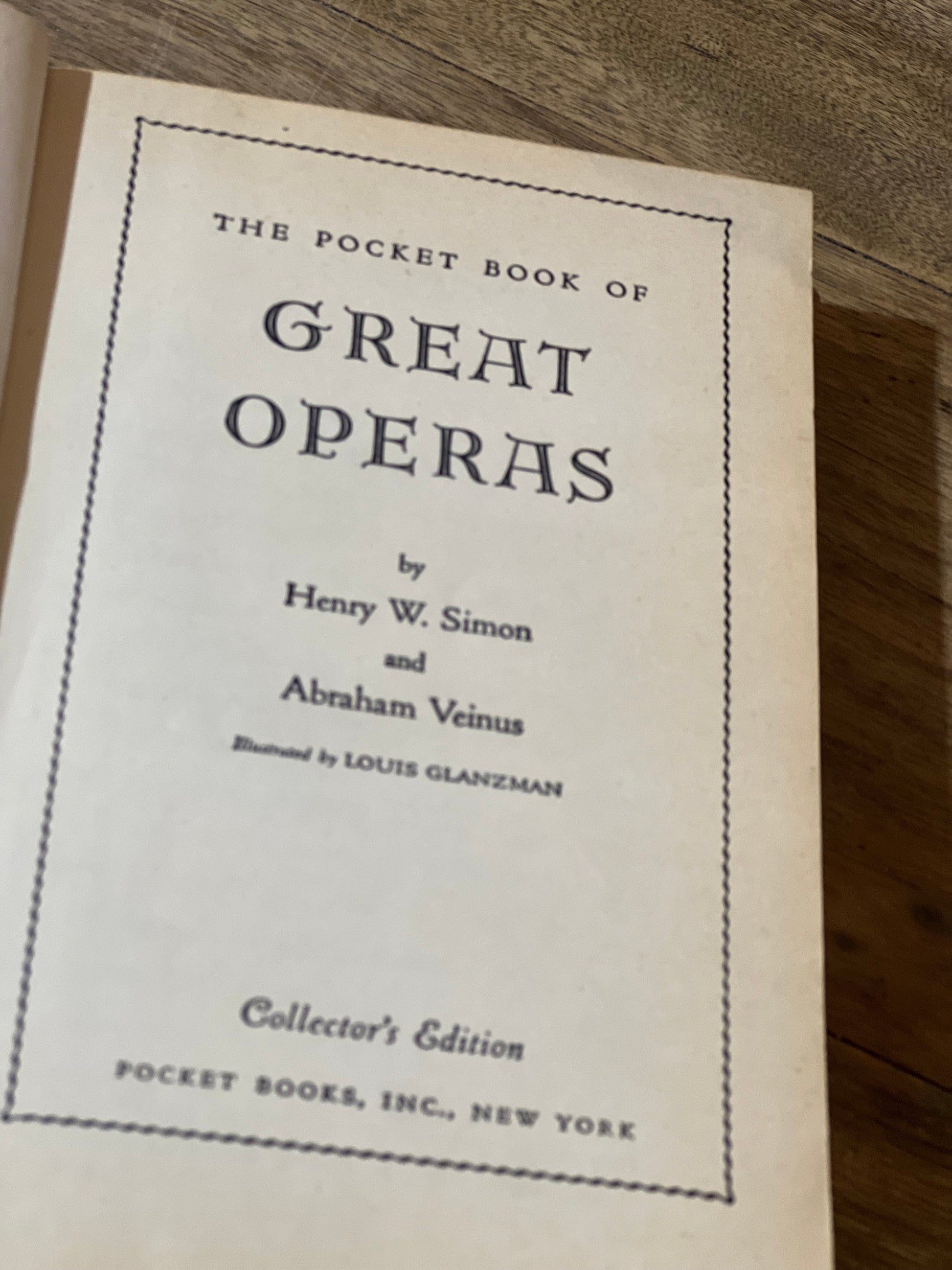 The Pocket Book of Great Operas