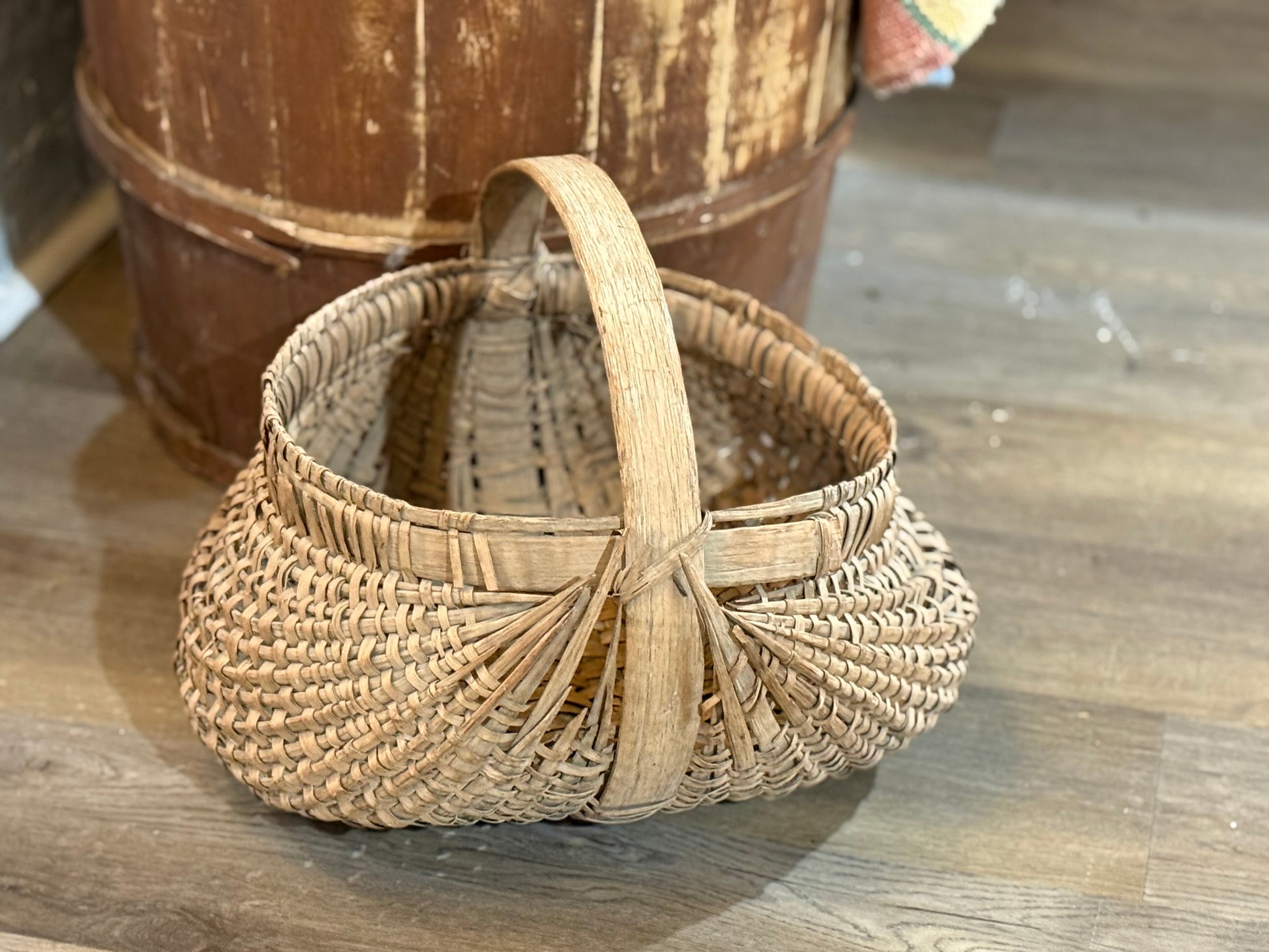 Vintage Handmade Basket