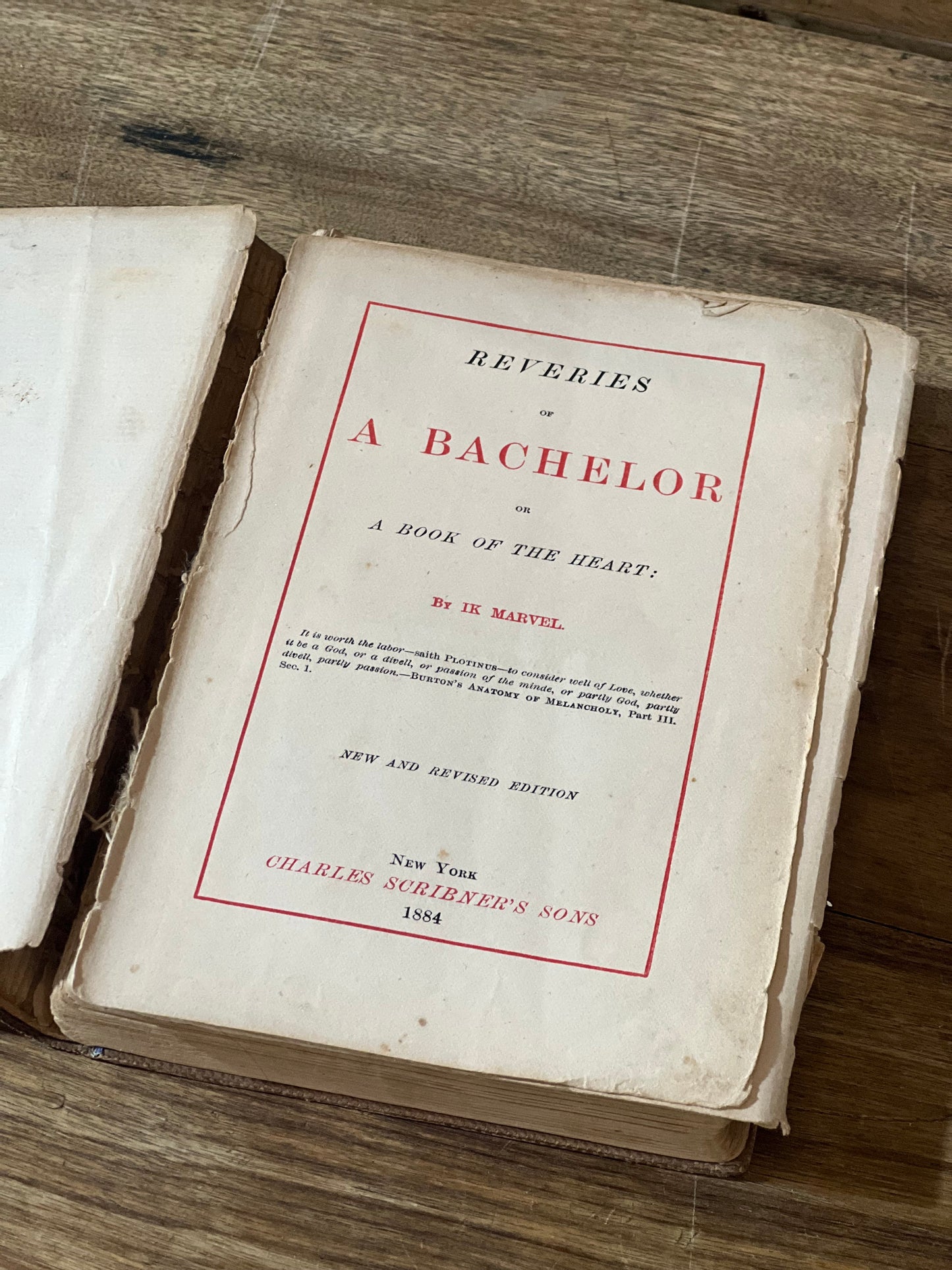 Reveries of a Bachelor by Donald Mitchell