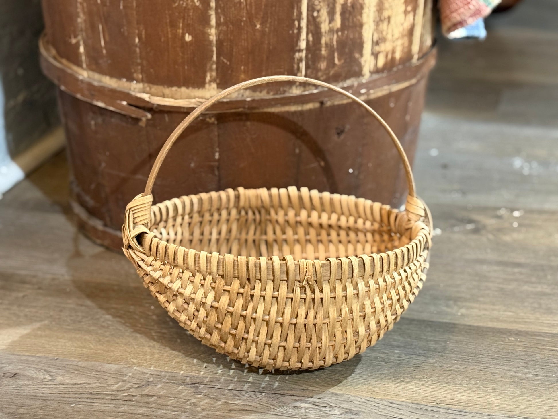 Vintage Handmade Basket