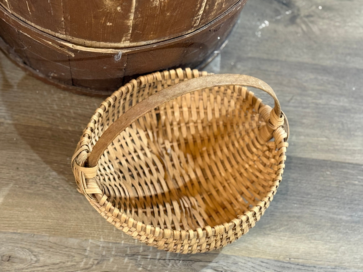 Vintage Handmade Basket