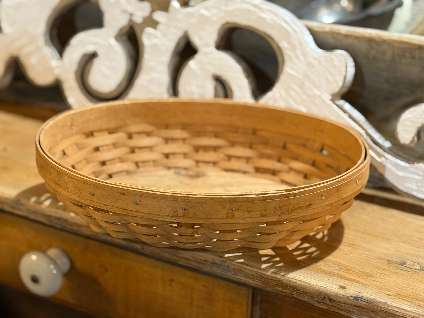 Vintage Henn Oval Basket