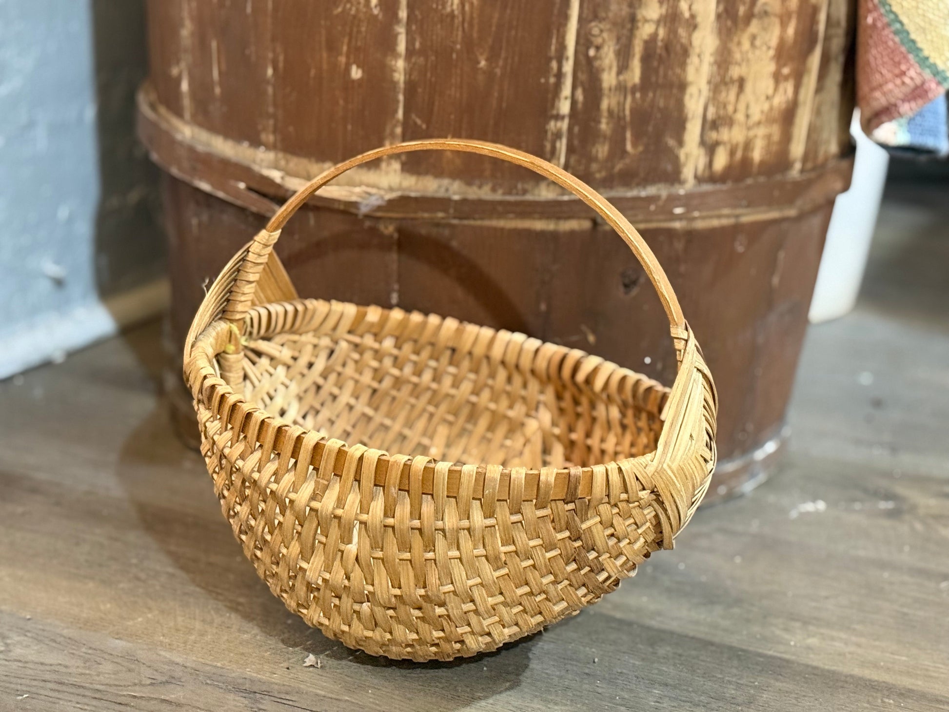 Vintage Handmade Basket