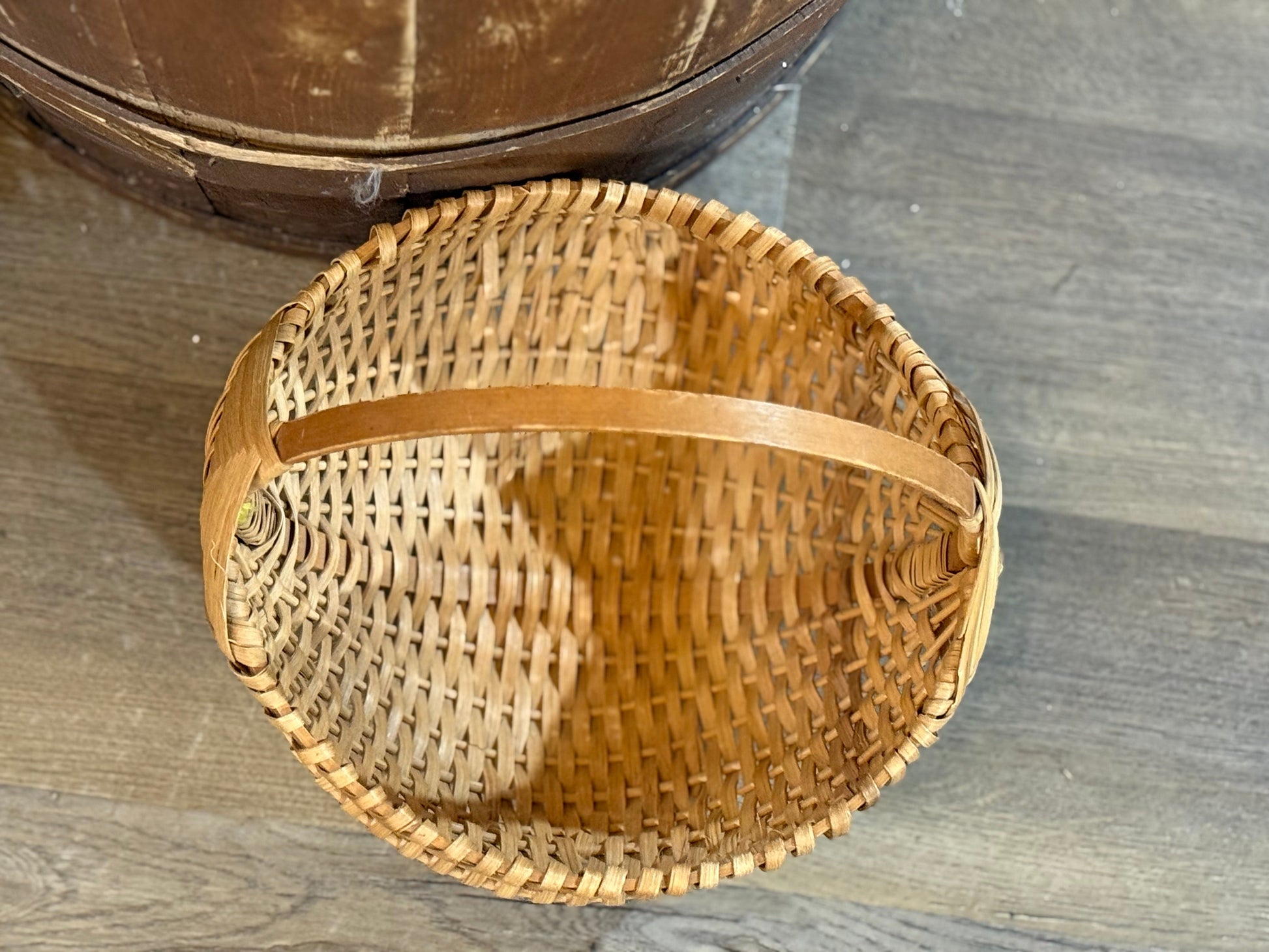 Vintage Handmade Basket
