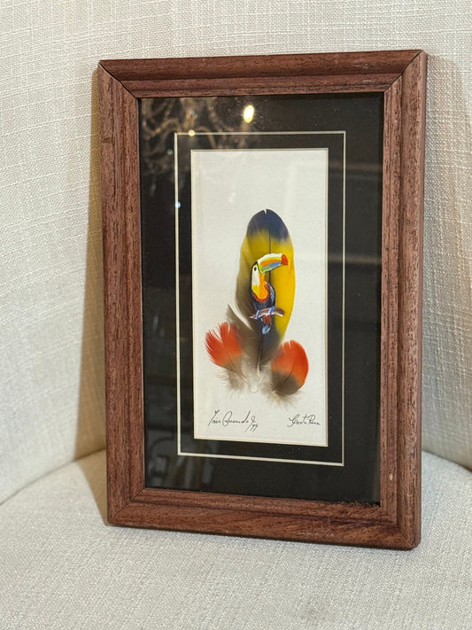 Hand-Painted Feather Art