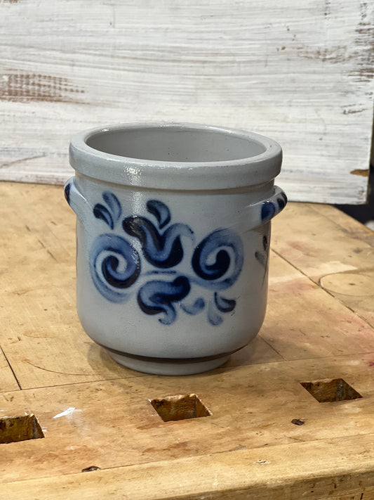 Cobalt Blue Stoneware Crock