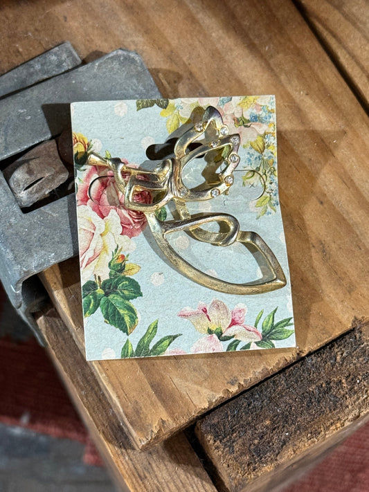 Vintage Gold-Tone Angel Brooch
