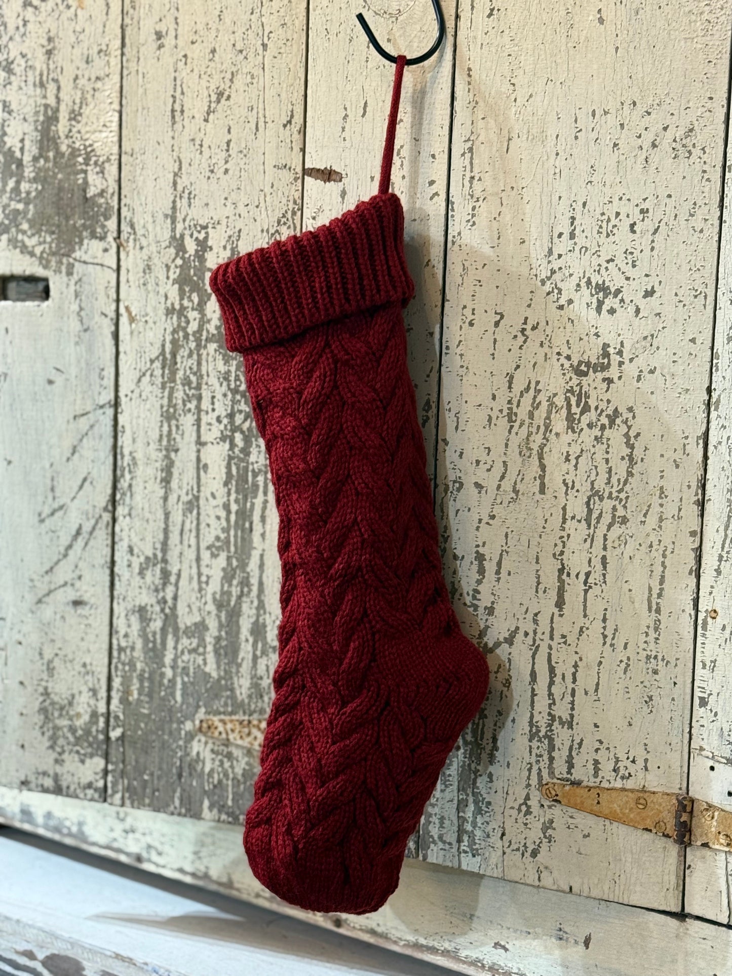 18" Cable Knit Christmas Stocking