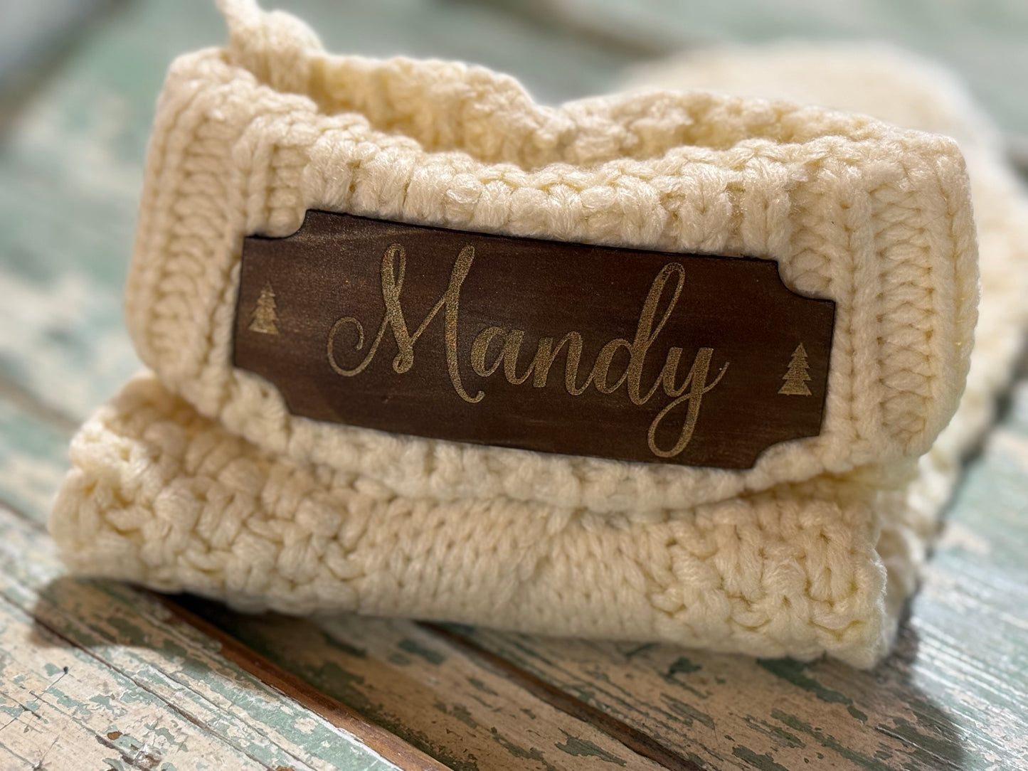 18" Cable Knit Christmas Stocking