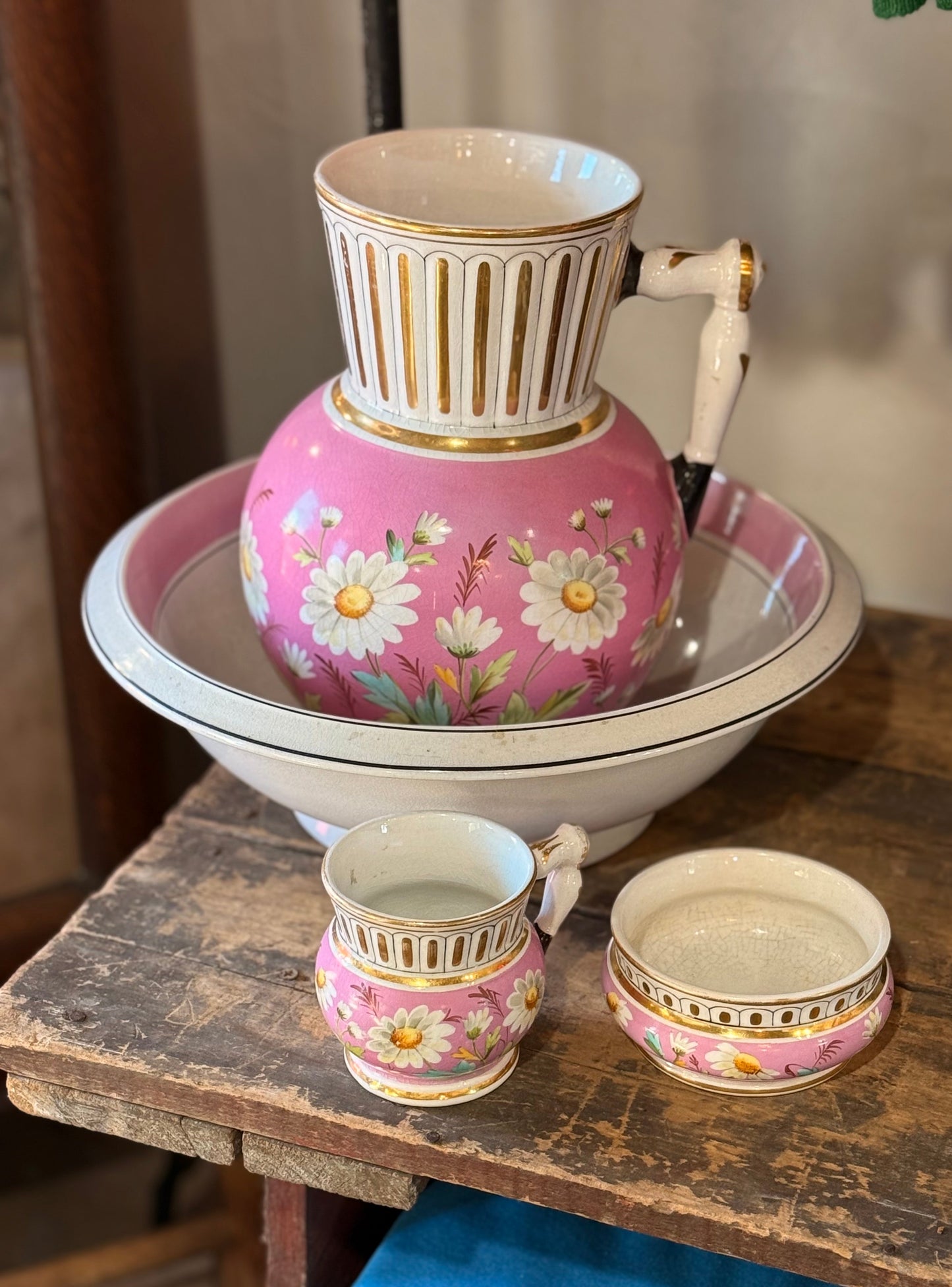 Ironstone USA 4 pc Set of Paris Pink